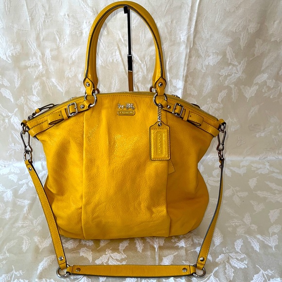 COACH MADISON LEATHER LINDSEY SATCHEL